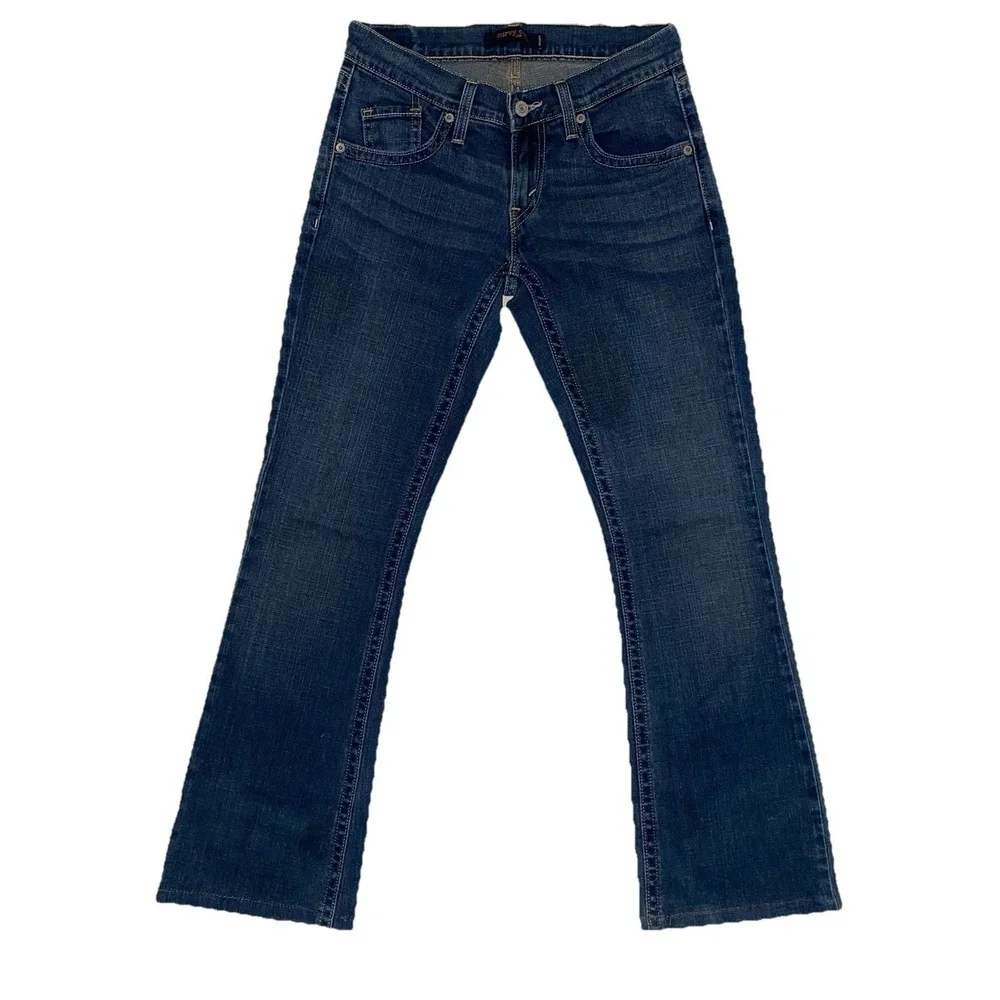 VTG Levi's 528 Curvy Cut Bootcut Jeans Women 1M Low Rise Med Wash 28x27 Y2K